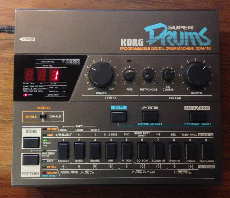 Korg DDM-110 Super Drums Drum Machine 1985 image 1