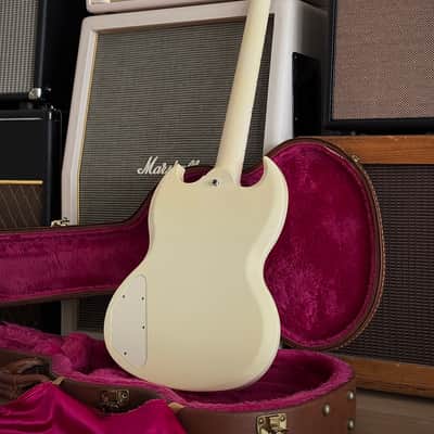 Gibson SG Custom in Olympic White Natural Aged = Real Vintage Flair, 3 Pickups! 1992 - Olympic White image 5