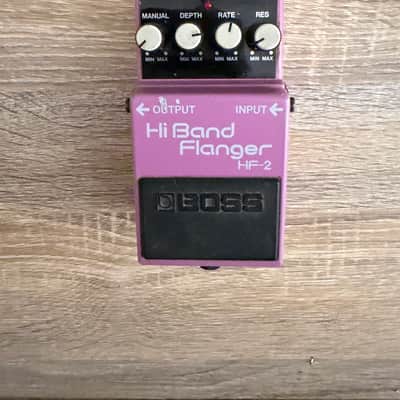 Boss HF-2 Hi Band Flanger (Green Label) 1989 - 1993 - Pink image 4