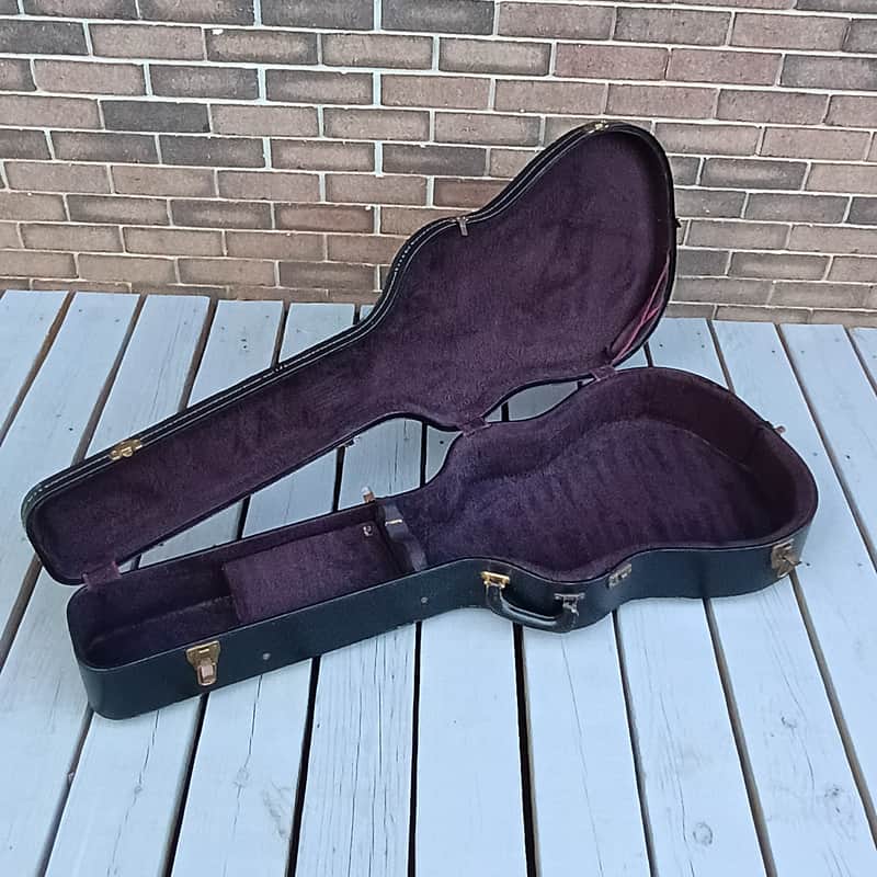 1960s Dreadnought Jumbo Acoustic Case Black / Purple Victoria Lifton image 1