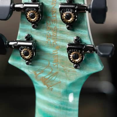 PRS Private Stock Custom 24-08 Semi-Hollow Electric Guitar - Bahamian Blue Glow with Hardshell Case image 7
