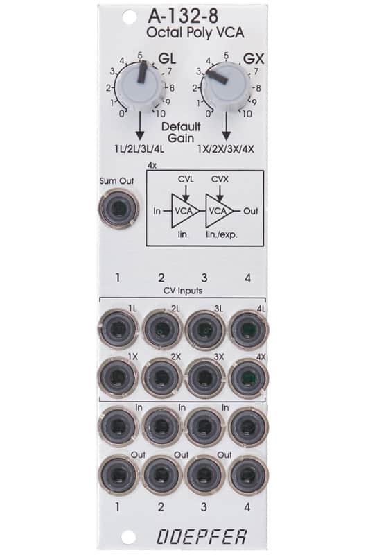 Doepfer A-132-8 Octal polyphonic VCA eurorack module image 1