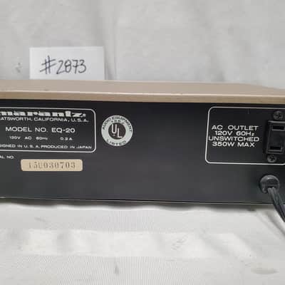 MARANTZ EQ-20 STEREO GRAPHIC EQUALIZER VINTAGE (1980-84) #2873 GREAT CONDITION image 4