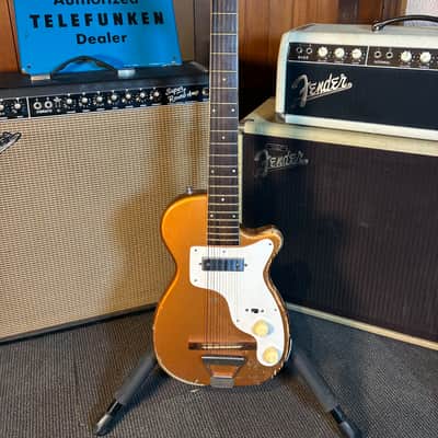 Harmony H44 Stratotone Electric Guitar w/Case -  Copper Bronze Finish (1950's) image 1