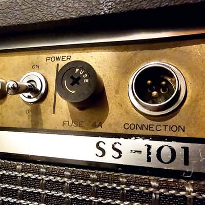 Pearl SS-101 100W Solid State Guitar Combo Amp 1970s w/ Original Aluminum Case image 10