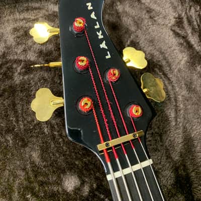 Lakland 55-94 US Custom Deluxe Buckeye Burl over Ash, Ebony Board, Gold Hardware image 4