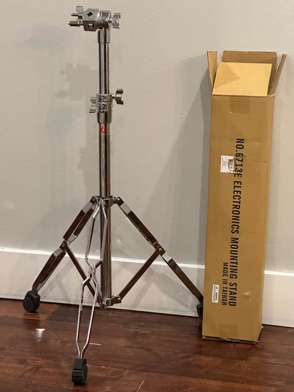 Gibraltar 6713E 6700 Series Double Braced Electronic Module Stand 2010s - Chrome image 1