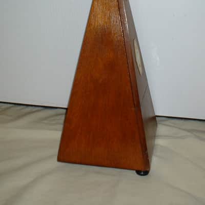 Antique Wood Metronome de Maelzel by Seth Thomas Clocks in No 5 Mahogany, Fully Restored, Brass Trim image 4