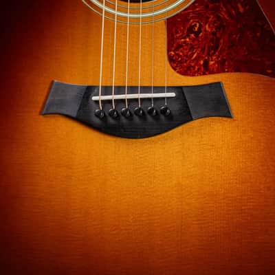 Taylor Custom Shop Dreadnought Acoustic Guitar - Vintage Sunburst with Hardshell Case - Used image 11