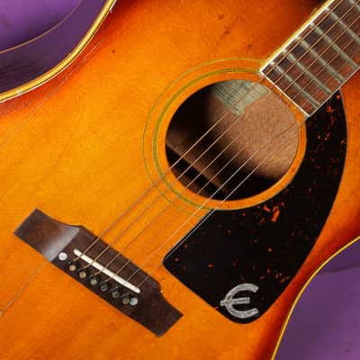 1967 Epiphone FT79 (Gibson) Texan Slope Dreadnought Guitar (VIDEO! Work Done, Ready) image 6