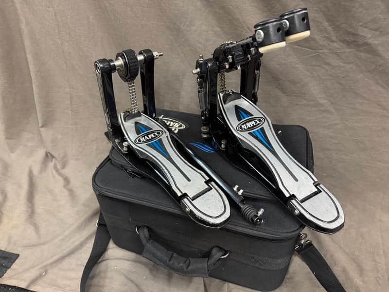 Mapex PF1000TW Falcon Double Bass Drum Pedal 2010s - Silver image 1