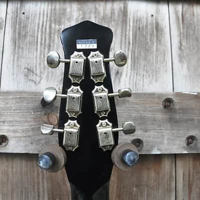 Jerry Jones Neptune Shorthorn 6 string-1991 Red w/OHSC- Super RARE Exc Shape-Wow! L@@@@K Neptune Short Horn 1991 - Red image 9