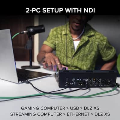 Mackie DLZ Creator XS Adaptive Digital Mixer for Podcasting, Streaming and YouTube with User Modes, Mix Agent Technology, Auto Mix, Onyx80 Mic Preamps image 3