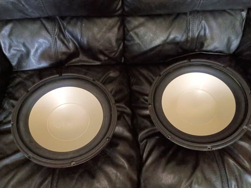 Infinity 12" Old School Reference Series Subwoofers USA made - White imagen 1