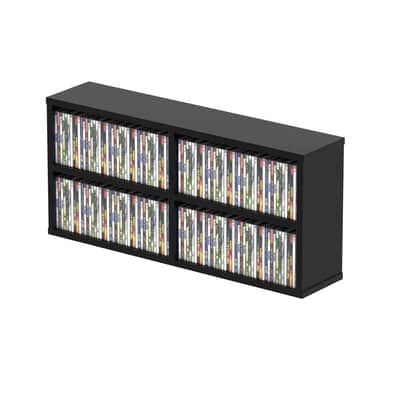 Glorious CD Box for 180 Slim Cases Or 124 Jewel Cases - Black image 2