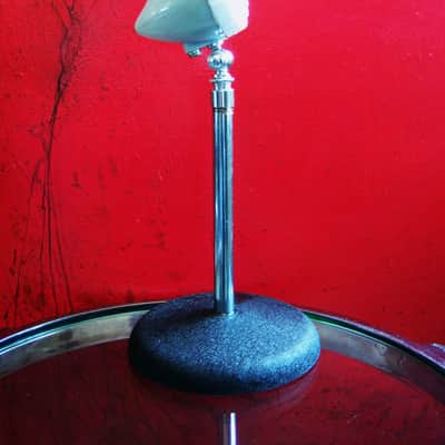 Vintage 1960's Kent M-20 crystal bullet microphone High Z Harp w Atlas stand Olson Lafayette Aiwa Philmore image 2