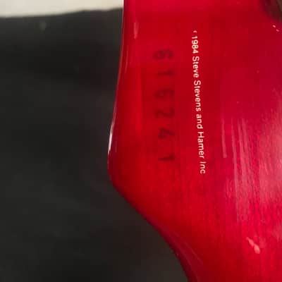 Hamer Steve Stevens model 1986 Cherry sunburst- quilted maple top image 7