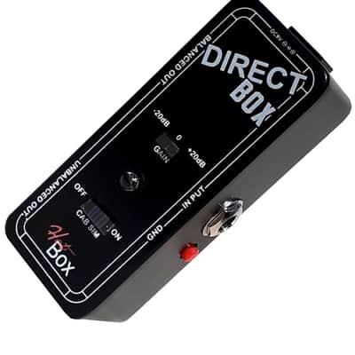 Hot Box Active DI Box Gain Control & Cab Simulator Switch,Gain Control (-20dB to +20dB),Ground Lift, XLR Balanced & 1/4" Unbalanced Outputs Guitar / Bass DI image 4