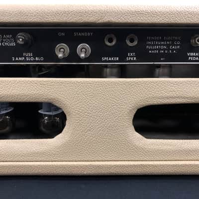 1963 Fender Tremolux Amp Head Only (Blackface AA763) Owned by Ian D'Sa of Billy Talent image 15