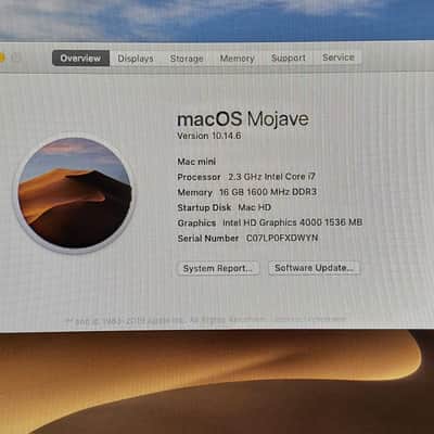 Apple Mac Mini 2.3Ghz - Quad Core i7 - Upgraded 16G RAM and SSD 1.5TB - Late 2012 - Silver image 4
