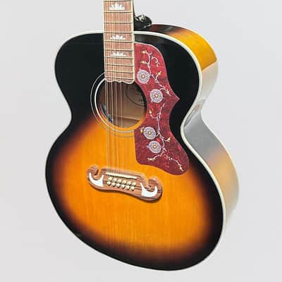 Epiphone J-200 12 String Acoustic-Electric Guitar - Vintage Sunburst image 3