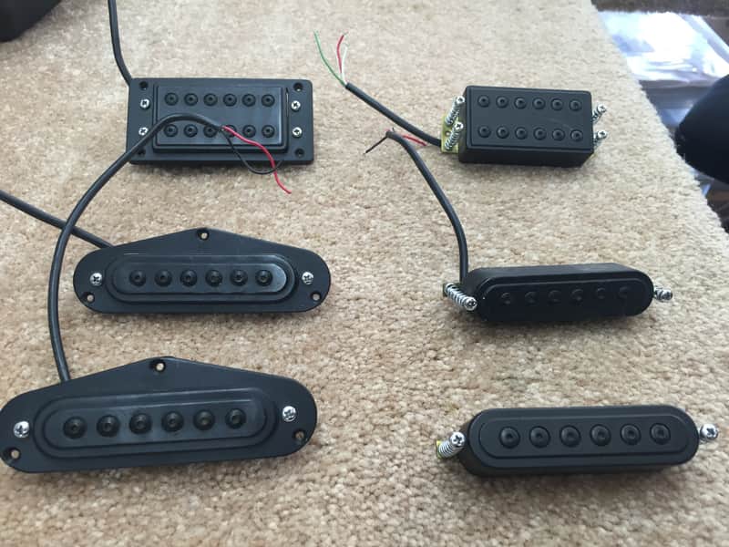 Peavey (2) P12 Humbuckers, (3) P6 Single Coils, (1) Non-functional Single Coil image 1