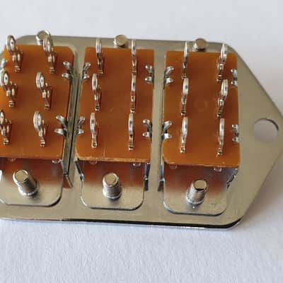 Jaguar Guitar slide switch control plate kit chrome + 3x switches and screws image 2