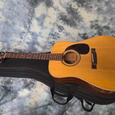 Vintage 1981 Japan Hand Made Alvarez Model 5017 Dreadnought Solid Spruce Top X-Braced New Strings Pro Setup Newer Gigbag image 16