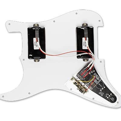 EMG KH21 Kirk Hammett 81 / 81 Prewired Pickguard / Pickup set white pearloid / black image 6