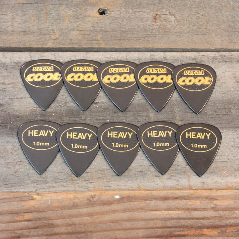 Cool Heavy 1.0mm 351-Style Ultra SR Series Bi-Matrix Accu-Grip Set of 10 Picks image 1