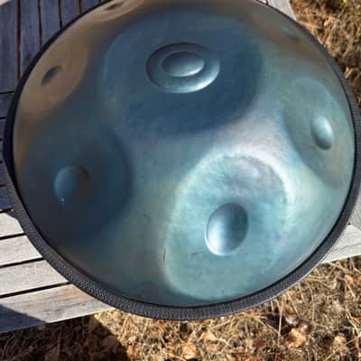 Bali Steel Pan Pentatonic D Minor Handpan Blue Steel image 4
