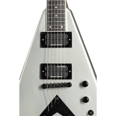 Kramer Dave Mustaine Signature Vanguard Guitar w/ Seymour Duncan Pickups - Silver Metallic image 5