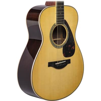 Yamaha L Series Rosewood Small Body Acoustic Guitar With Passive Pickup With Hard Bag; Natural image 4