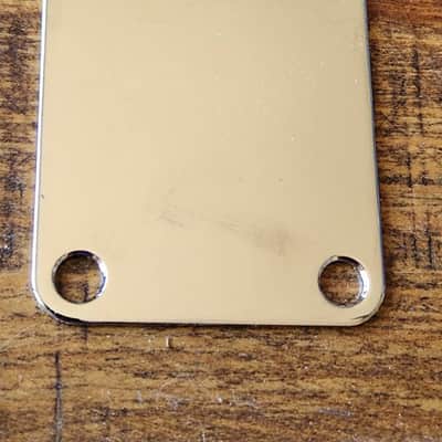 ORIGINAL FENDER NECK PLATE FOR 1961 STRAT TELE P-BASS-JAGUAR JAZZMASTER MUSICMASTER DUOSONIC image 4