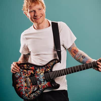 PRS SE Ed Sheeran Cosmic Splash Hollowbody Baritone Limited Edition with Gig Bag image 8