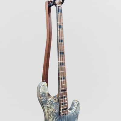 Cort GB-Modern 4 String Electric Bass Guitar - Open Pore Charcoal Gray image 5