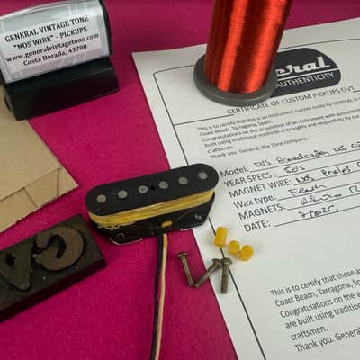General Vintage  for  Telecaster ®️ Bridge Pickup Handwound – NOS 60s Phelps Dodge Wire – Esquire®, Broadcaster®, Blackguard® image 4