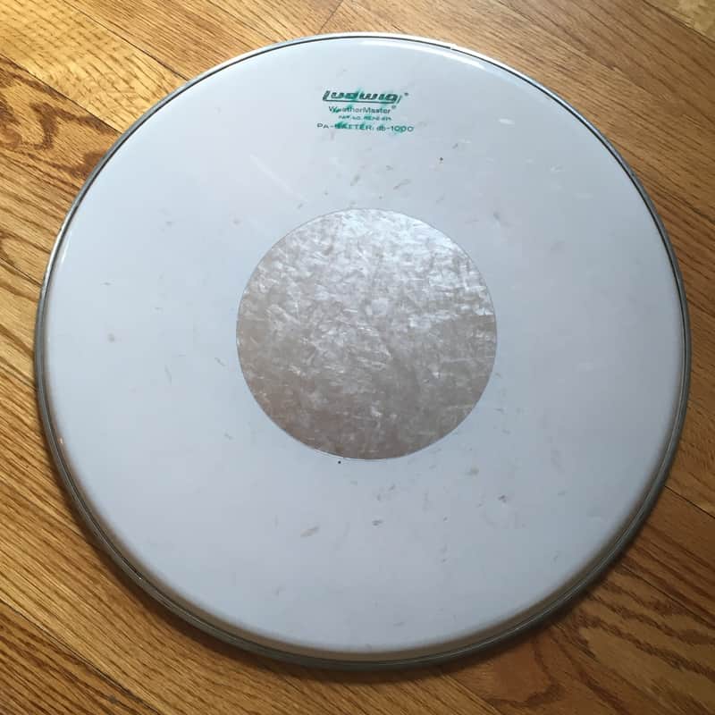 Vintage 1970s Ludwig Standard 16” Floor Tom Drum Head Drum Silver Dot Percussion image 1