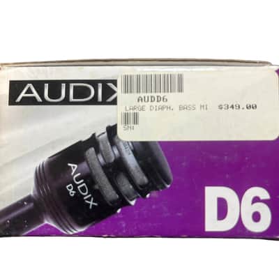 Audix D6 Large Diaphragm Dynamic Kick Drum Microphone (Preowned) image 1