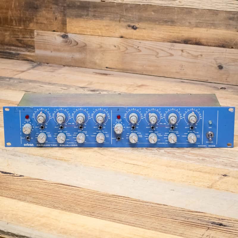 Orban 622B Stereo Parametric Equalizer 2-Channel Dual 622-B EQ Blue Face U283374 image 1