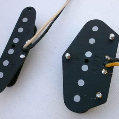 Telecaster Custom Mixed Magnets A2/5 Guitar Pickups SET Bridge Neck Hand Wound Tele by Q pickups image 4