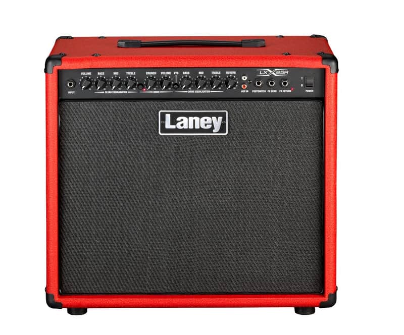 Laney 65 Watt 1x12” Electric Guitar Combo Amplifier with Reverb - Red - LX65R-RE image 1