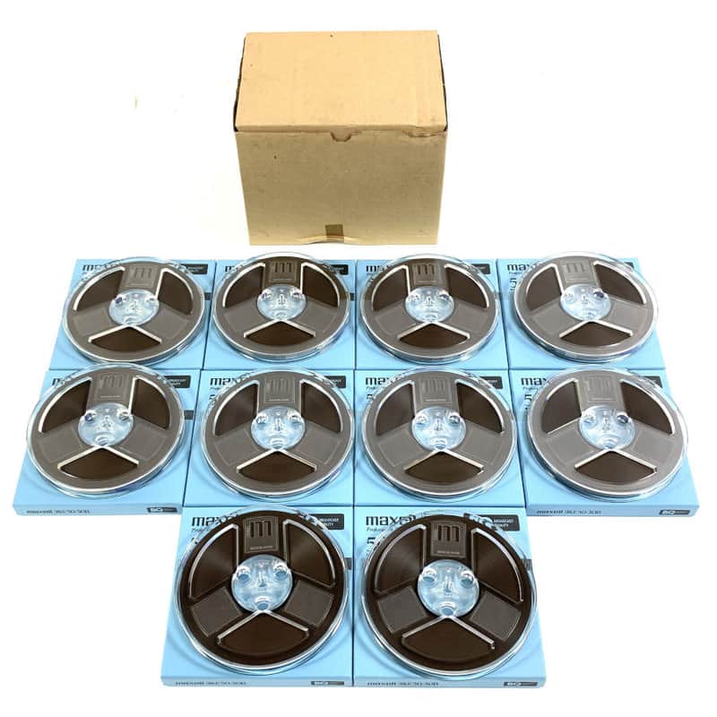 Maxell XLI 50-30B BQ Open Reel Tape Black Lot of 10 #2 TGHM image 1