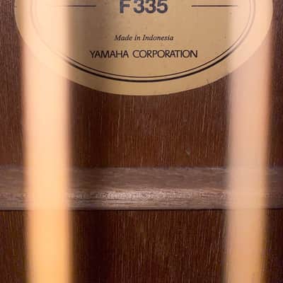 Yamaha F335-BL Dreadnought Acoustic Guitar 2010s - Black image 4