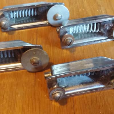 Rogers SWIVOMATIC 4 Bass Drum Beavertail LUGS 1960'S Cleveland SPRING INSERTS FELTS NO TARIFFS image 4