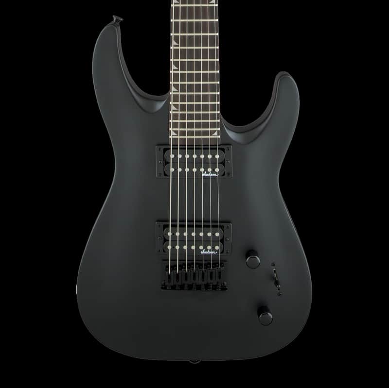 Jackson JS22-7 Dinky Arch Top DKA HT, Amaranth Fingerboard, Satin Black image 1