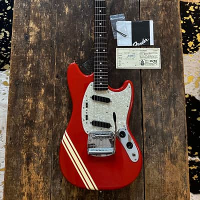 Fender Mustang 1973 RI Competiton Edition Fiesta Red w/ Matching Headstock MIJ 2012 Japan image 18