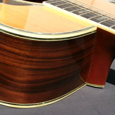 1980 Yairi YW-600 Dreadnought Guitar New Jacaranda Natural+vintage Hard Case image 14