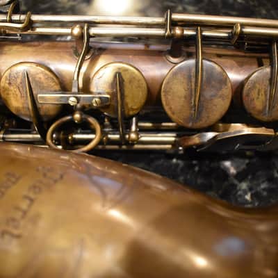 Pierret Super "Artiste" Tenor 1953-1958 Dark Vintage Brass Saxophone image 15
