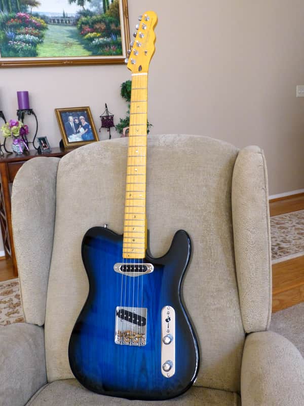 Partscaster T-Style 2013 Blueburst image 1